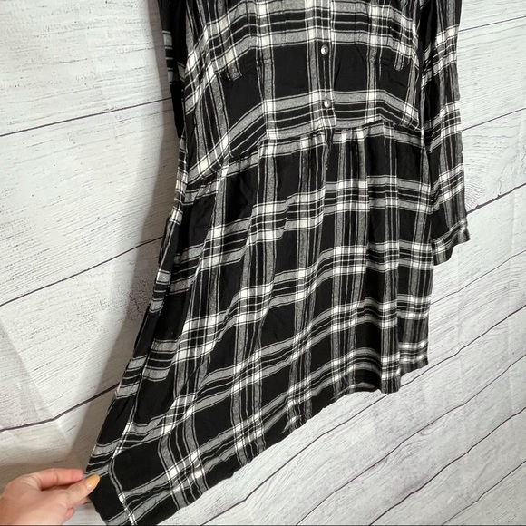 American Eagle outfitters black plaid dress M - Picture 5 of 10